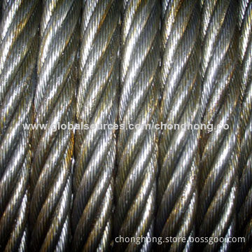 Steel Wire Rope for General Purposes, with 1 x 7/1 x 19/6 x 7/6 x 15/6 x 37 Construction